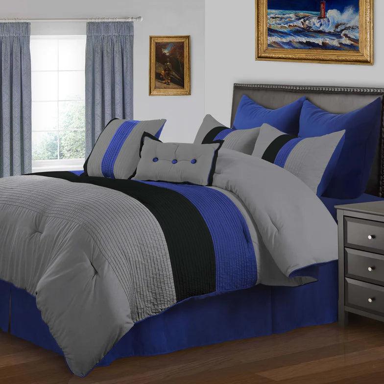 Tufted and Quilted Cotton Comforter Set