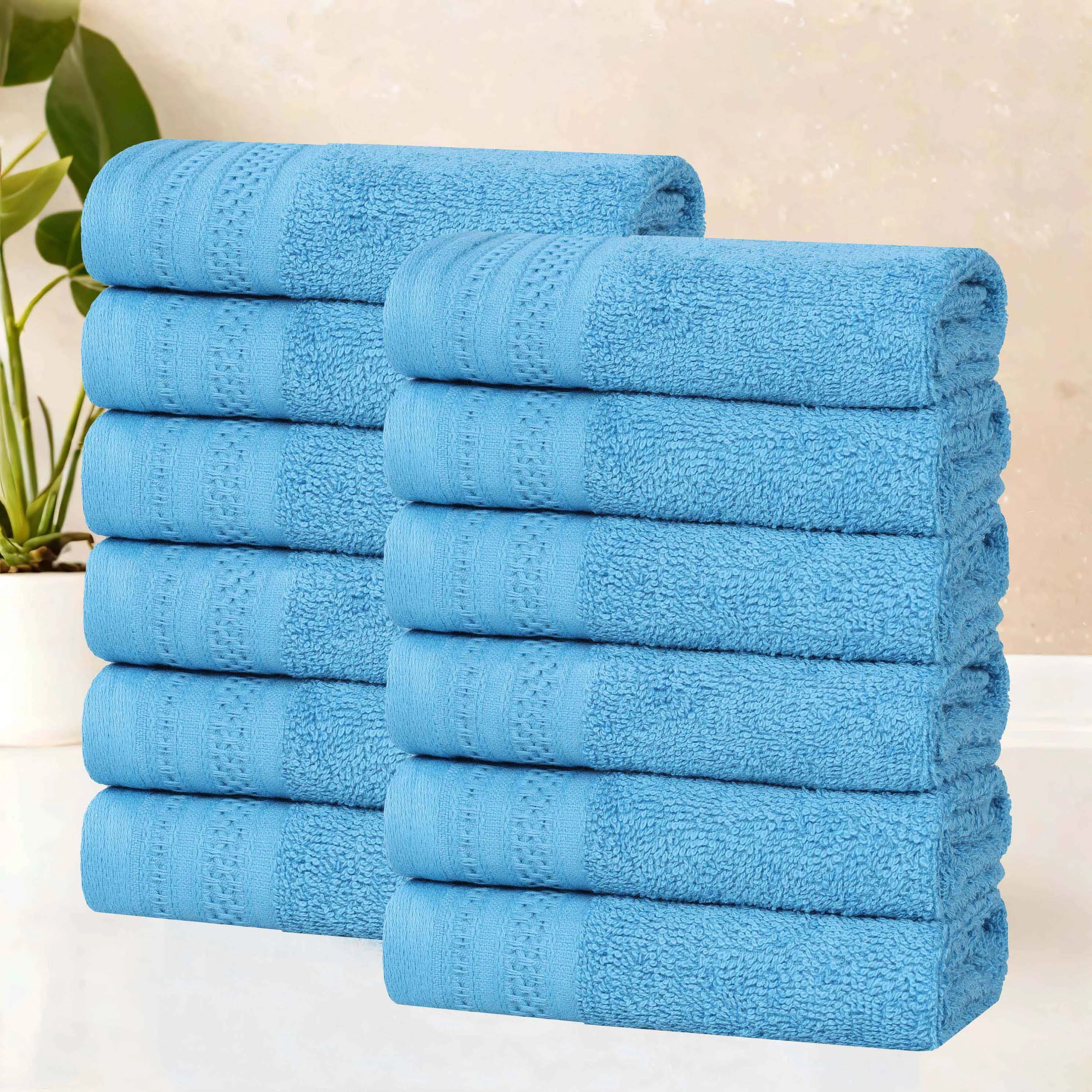honeycomb-textured-waffle-border-cotton-face-towels-set-of-12-face-towel-superior-10