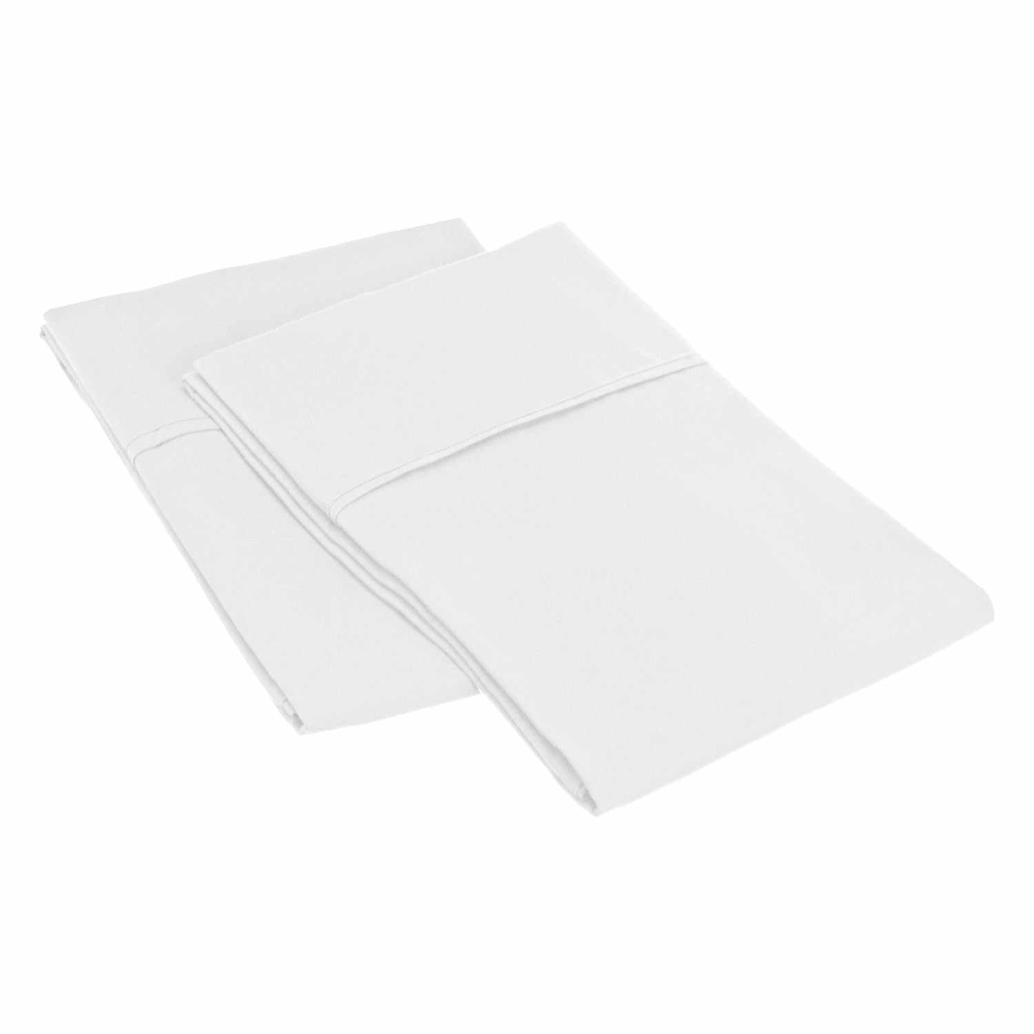 Minimalist Hemmed Microfiber Pillowcase Set