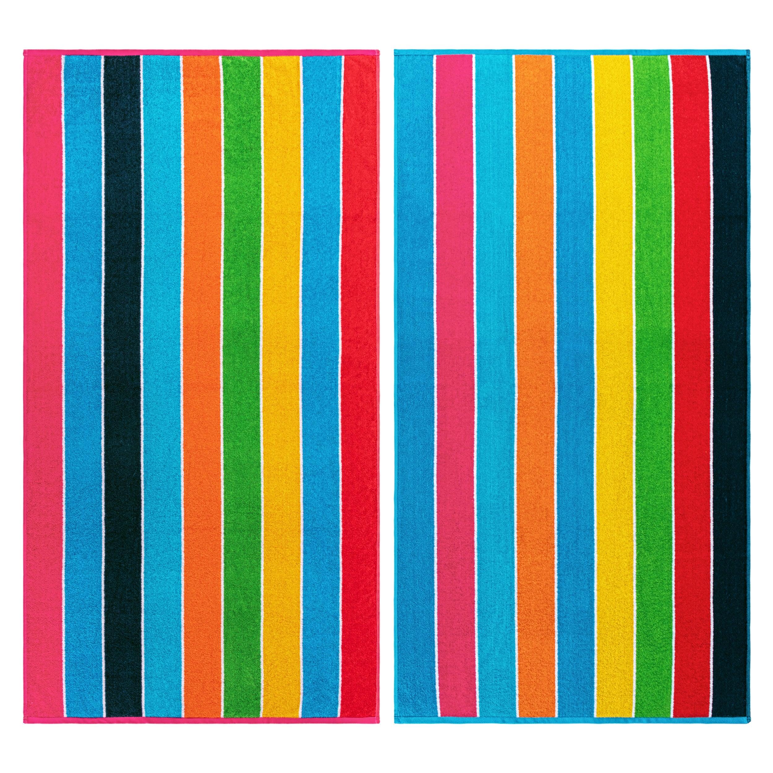 rainbow-stripes-egyptian-cotton-oversized-2-piece-beach-towel-set-beach-towel-superior-2