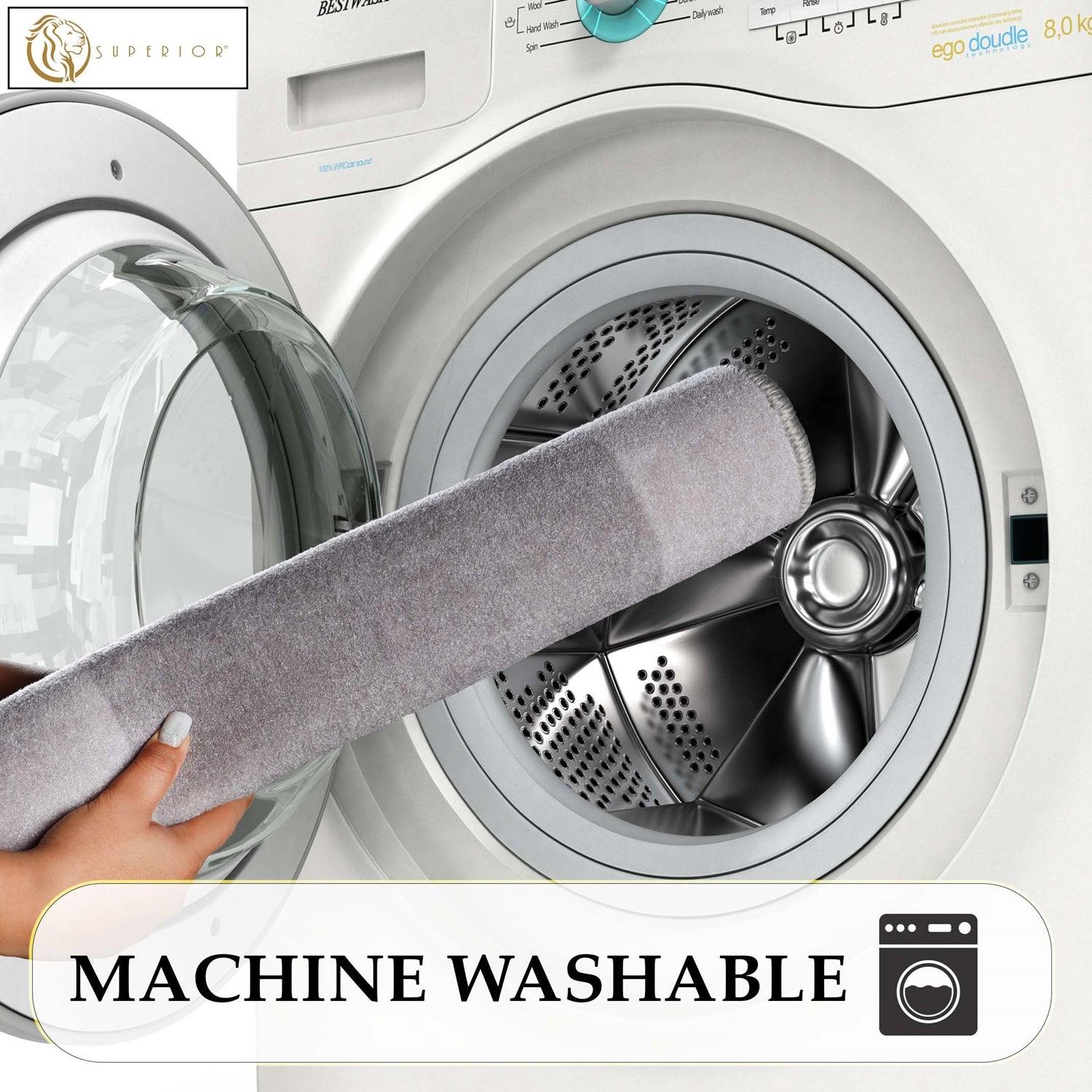 Geometric-backing Non-Slip Bath Rug Mat Set