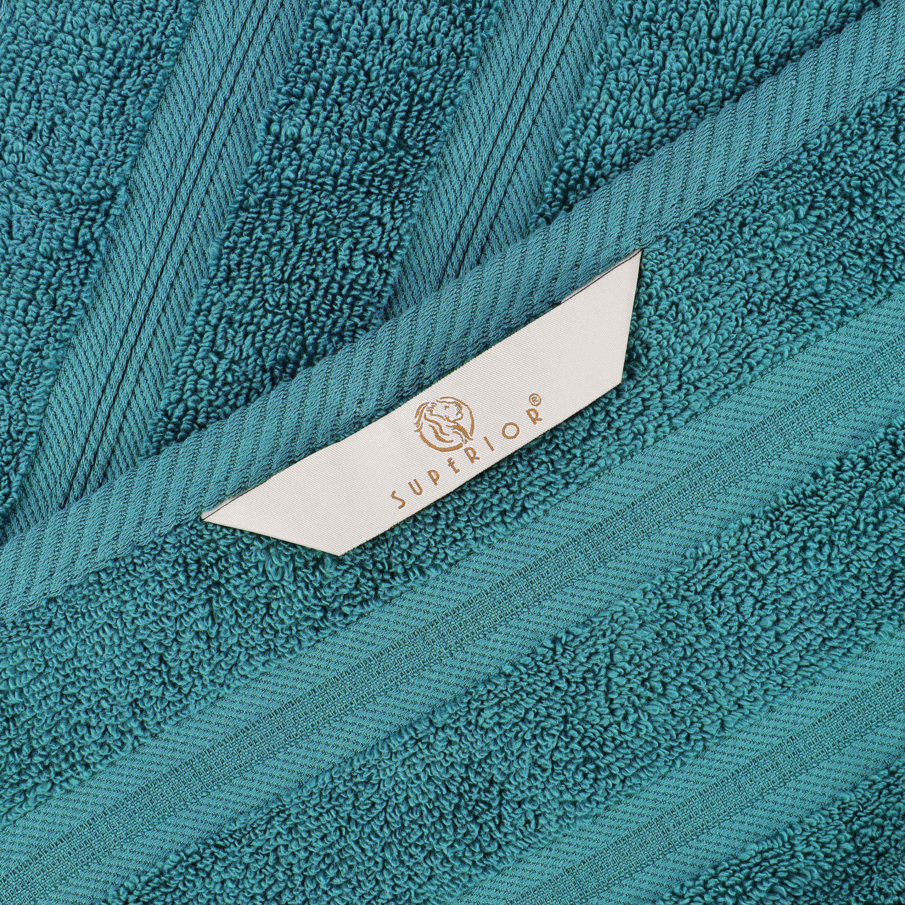 Striped-edge Cotton Towel Set