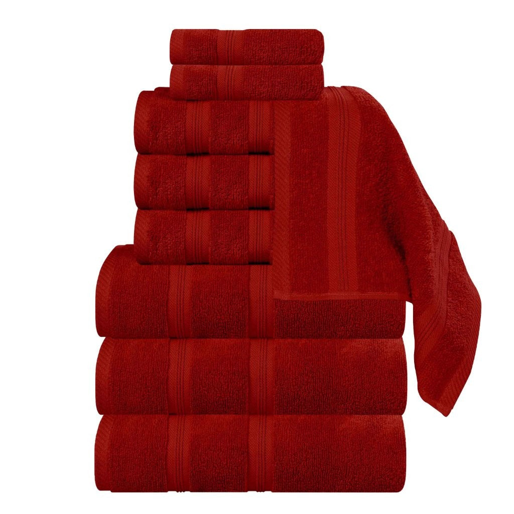 Double Rope-chain Bordered Cotton Towel Set