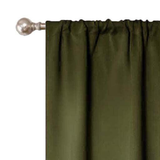 Classic Ring-top Room Darkening Blackout Window Curtain Set of 2