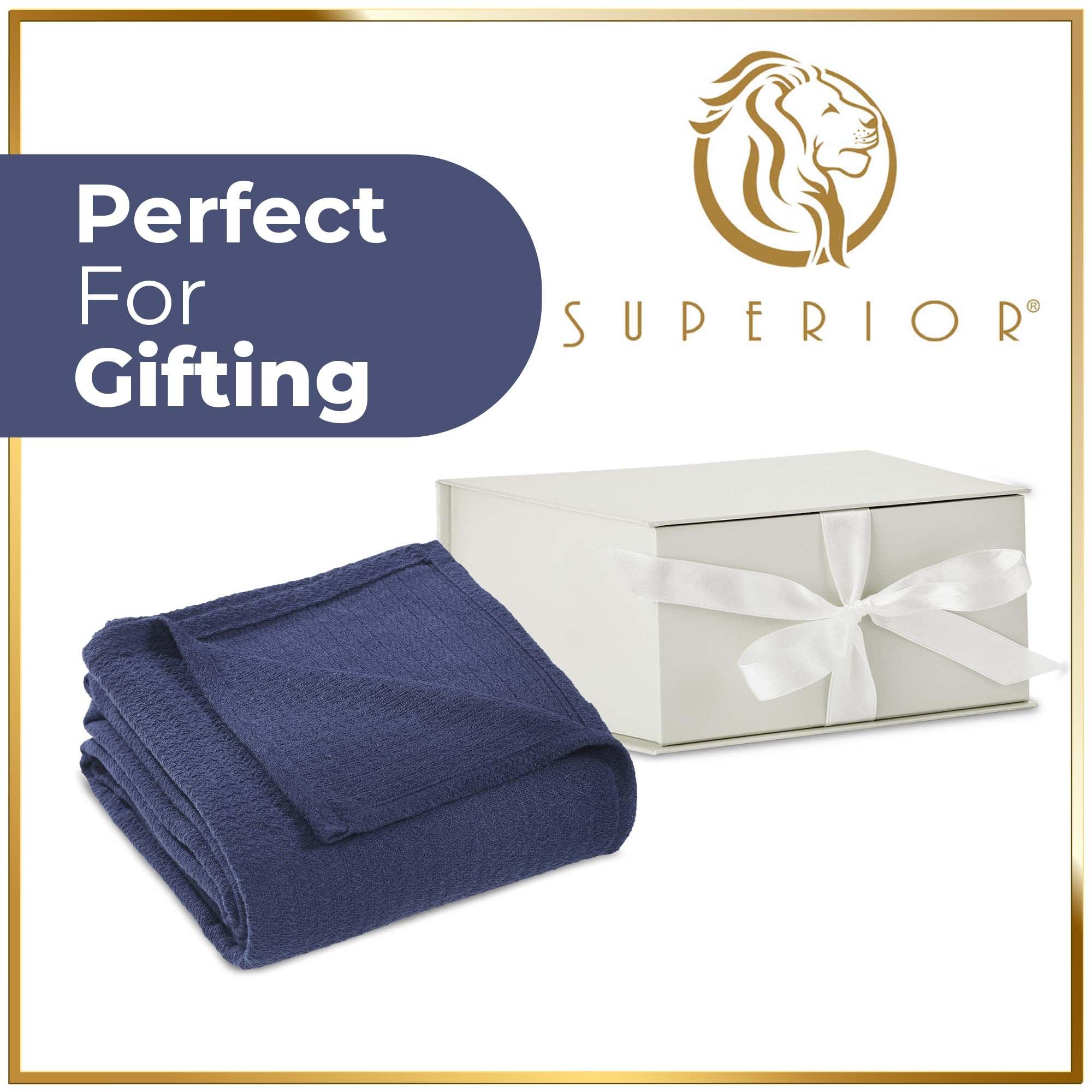 Ribbed-patterned Multipurpose Cotton Blanket