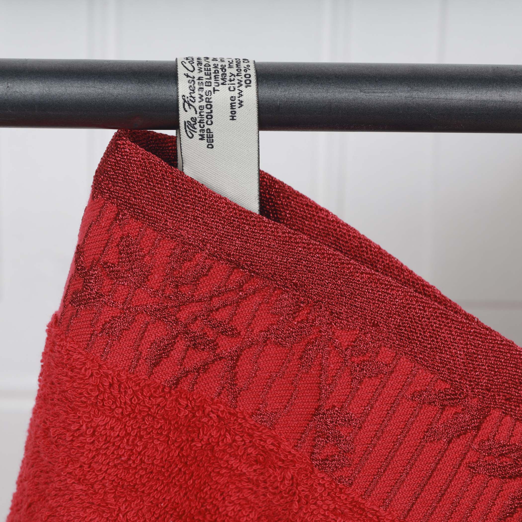 Jacquard-border Cotton Towel Set