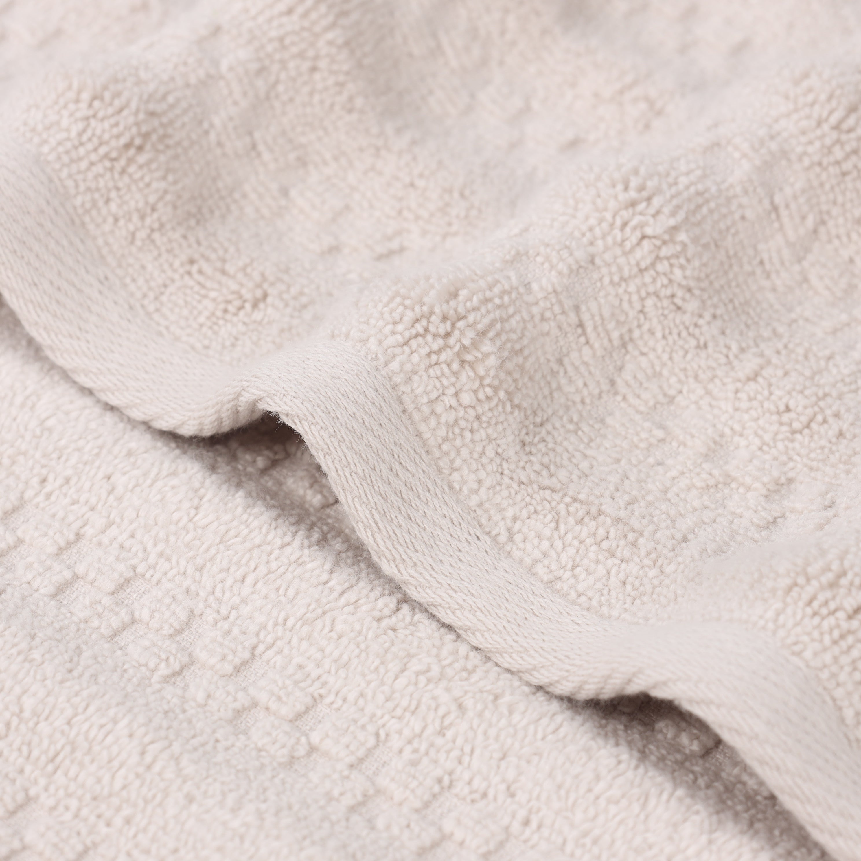 Waffle-textured Zero Twist Cotton 12 Piece Towel Set